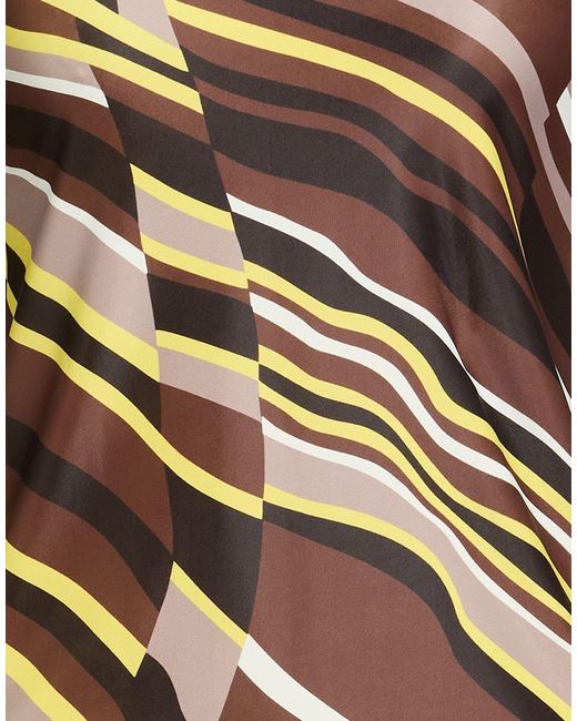 Maliparmi Brown Top Polyester, Elastane