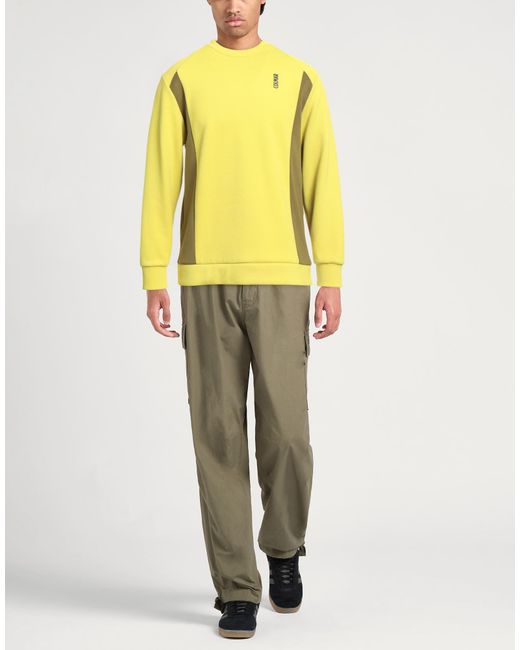 Colmar Yellow Lime Sweatshirt Polyester, Viscose, Elastane for men