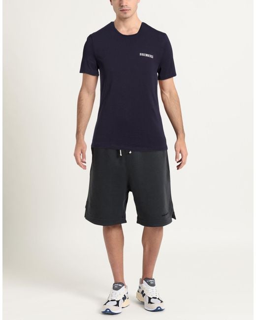 Bikkembergs Blue Midnight T-Shirt Cotton, Elastane for men