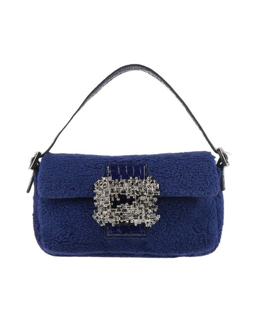 Gedebe Blue Handbag Textile Fibers