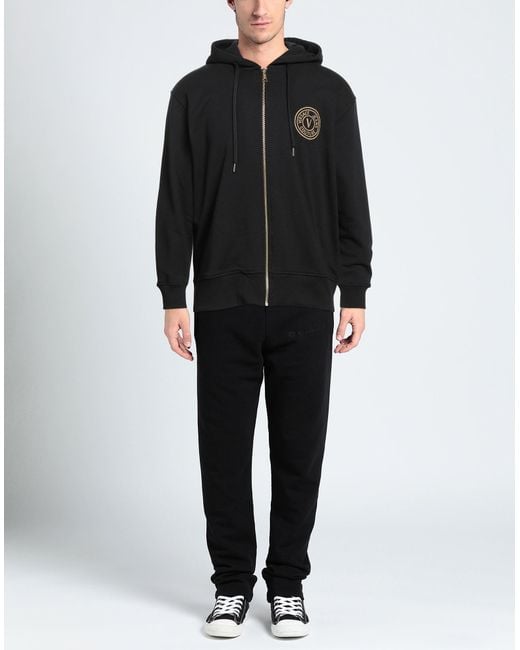 Versace Jeans Couture Black Sweatshirt Cotton for men