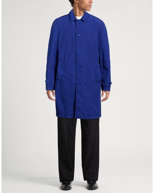 Aspesi Blue Overcoat & Trench Coat for men