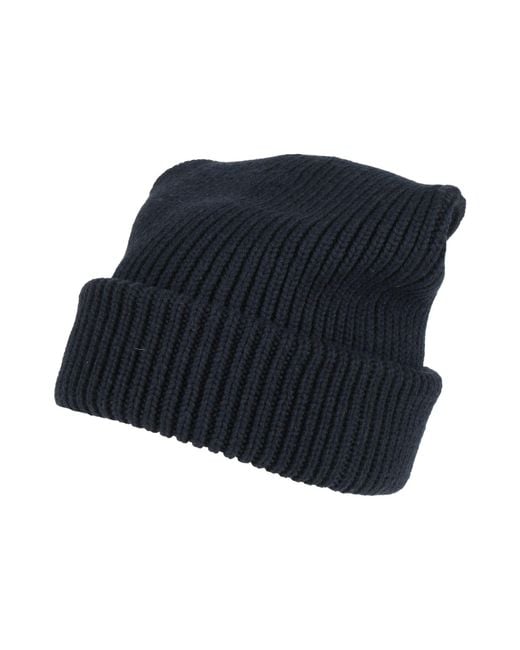Fabiana Filippi Blue Midnight Hat Virgin Wool, Silk, Cashmere