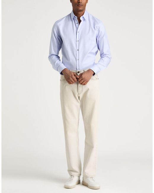 Giorgio Armani Blue Shirt Cotton for men