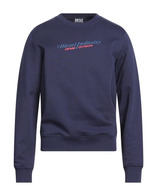 DIESEL Blue Sweatshirts for men