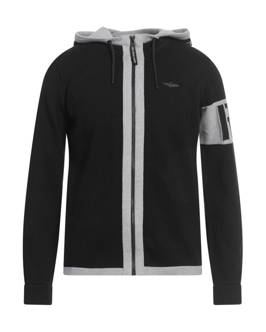 Aeronautica Militare Black Cardigan for men