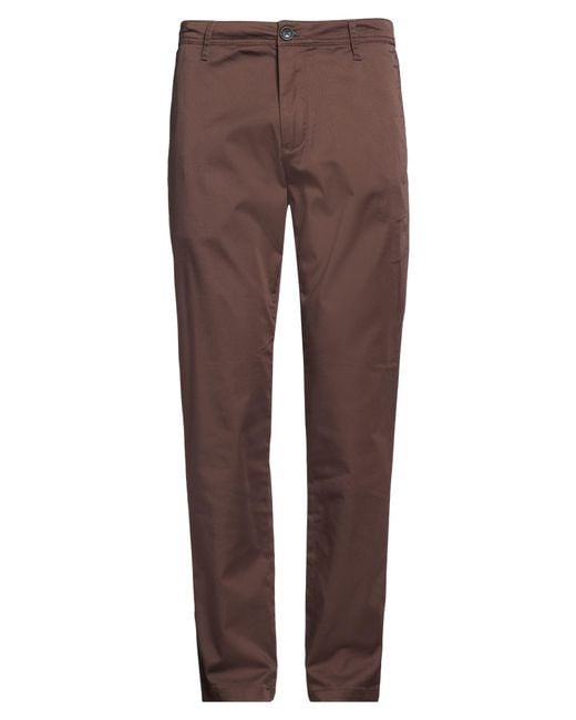 ARMANI EXCHANGE Brown Pants Cotton, Polyester, Elastane for men