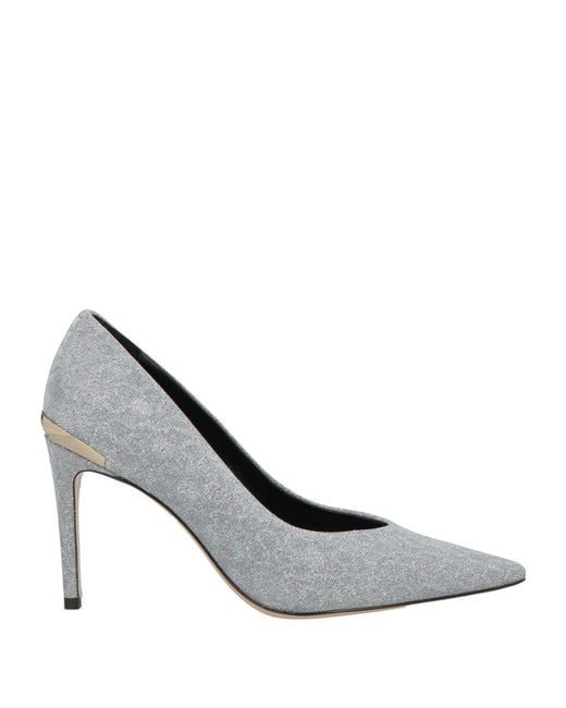 Luciano Padovan White Pumps Textile Fibers