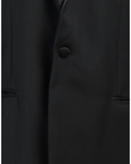 Brian Dales Black Blazer Polyester, Wool for men