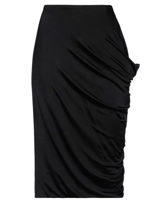 Dries Van Noten Black Midi Skirt