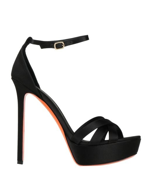 Santoni Black Sandals