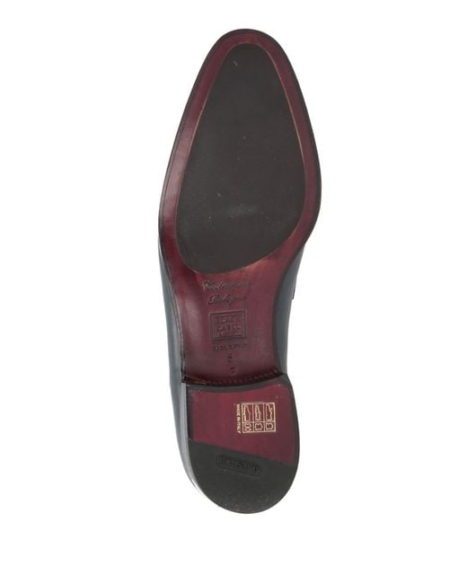 Testoni Blue Loafers Leather for men