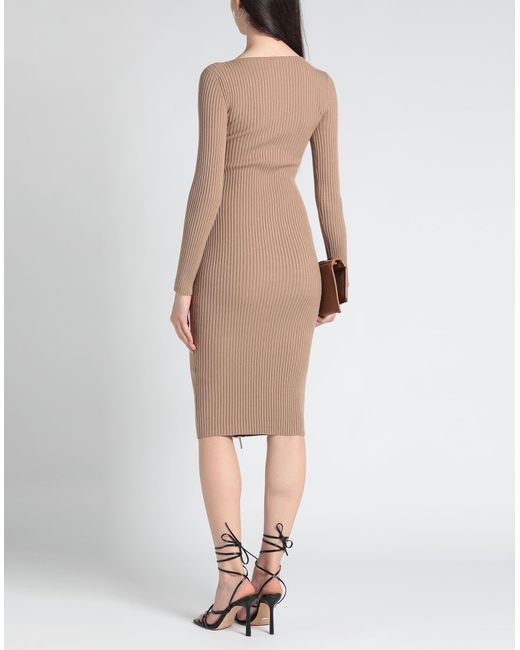 Elisabetta Franchi Natural Midi-Kleid