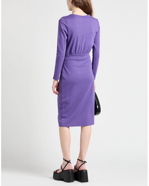 Karl Lagerfeld Purple Midi Dress