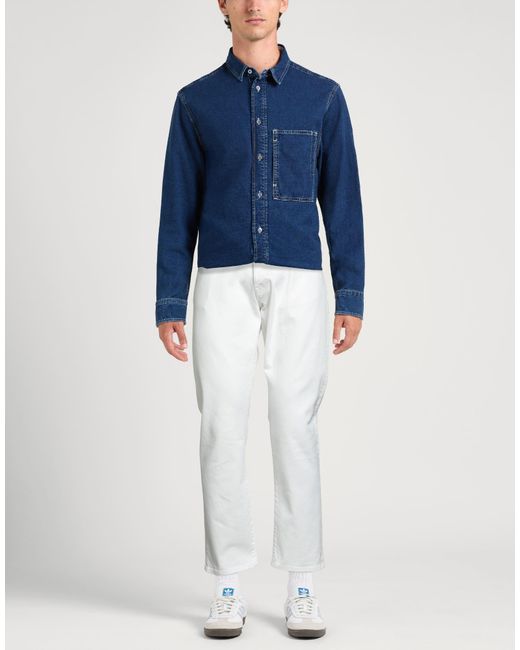 2W2M White Jeans Cotton, Elastane for men