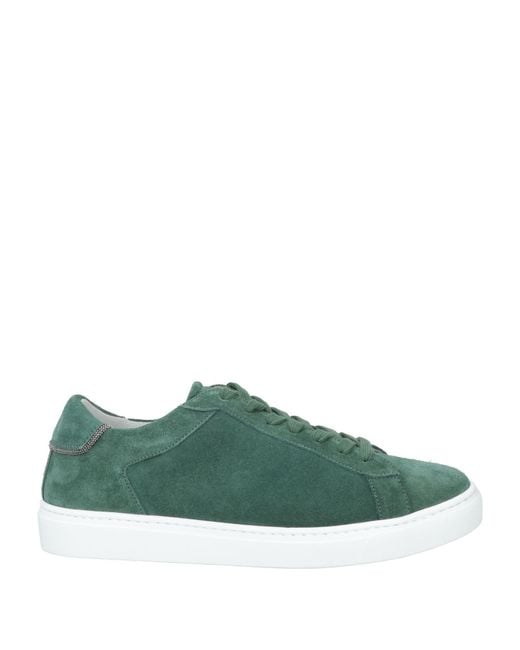 Fabiana Filippi Green Sneakers Leather