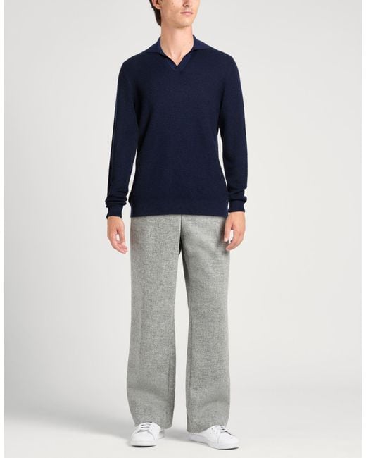 Gran Sasso Blue Sweater Virgin Wool for men