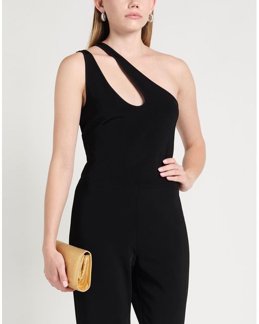 Pinko Black Jumpsuit Polyamide, Viscose, Elastane