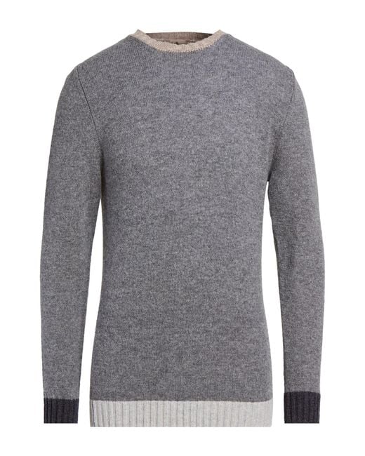 Irish Crone Gray Sweater Wool for men