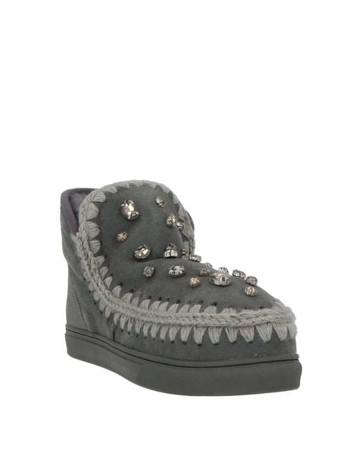 Mou Gray Ankle Boots
