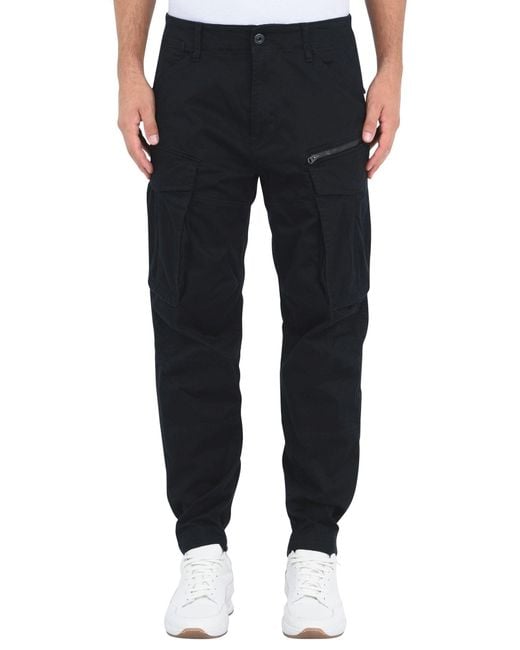 G-Star Blue Pants Cotton, Elastane for men