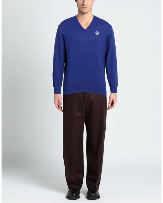 North Sails Blue Sweater Cotton for men
