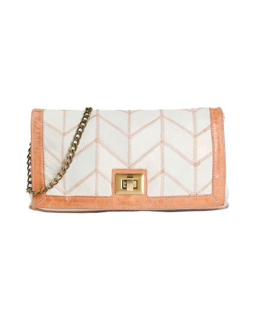 Caterina Lucchi Natural Cross-Body Bag Calfskin, Cowhide