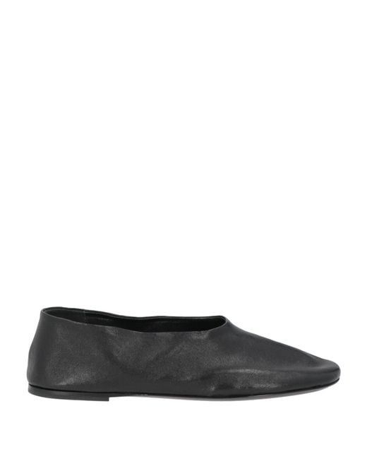 Khaite Black Ballet Flats Leather