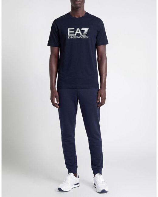 EA7 Blue T-Shirts for men