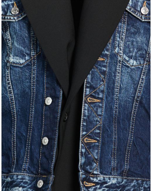 DSquared² Blue Denim Outerwear for men