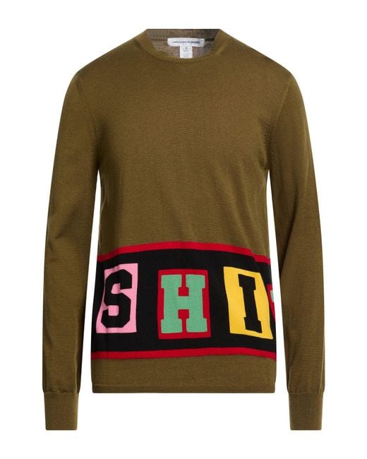 Pullover Comme des Garçons de hombre de color Green
