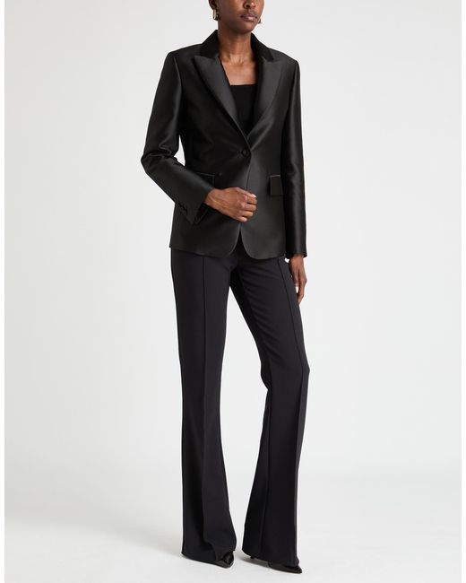 Alberta Ferretti Black Blazer Polyester, Silk