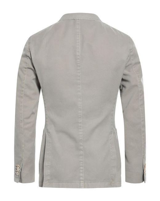 Boglioli Gray Taupe Blazer Cotton for men