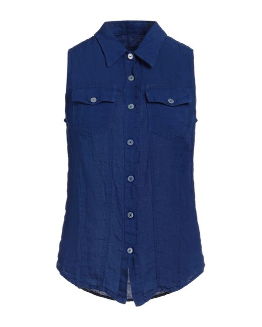 120% Lino Blue Shirt