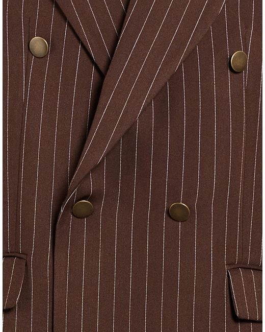 MARSĒM Brown Blazer Polyester, Viscose, Elastane for men