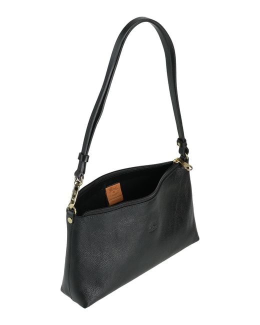 Il Bisonte Black Shoulder Bag Cowhide