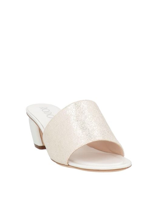 Rodo White Sandals