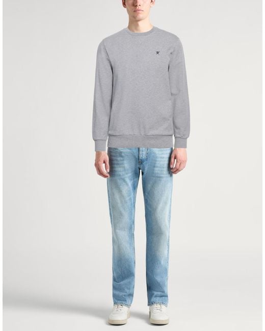 Hackett Gray Sweatshirt Cotton for men