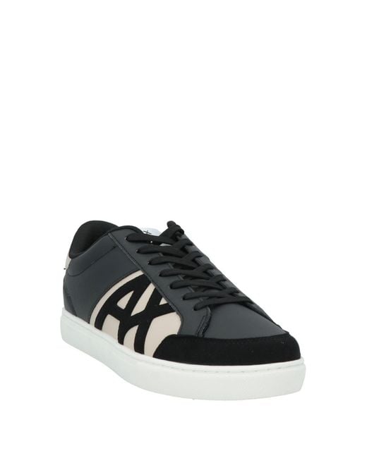 ARMANI EXCHANGE Black Sneakers for men