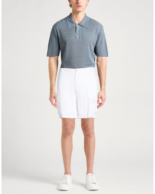120% Lino White Shorts & Bermuda Shorts for men