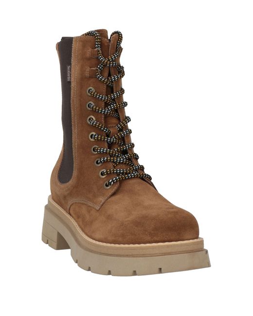 Nero Giardini Brown Camel Ankle Boots Leather