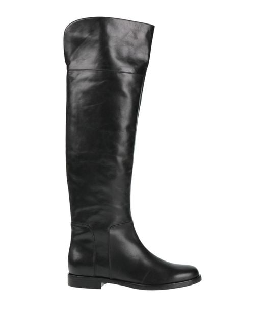 Sergio Rossi Black Boot Leather