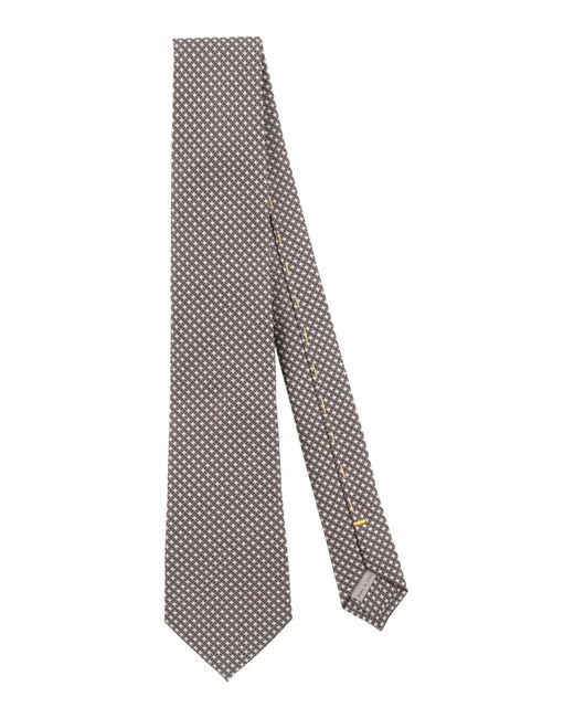Canali Gray Ties & Bow Ties for men