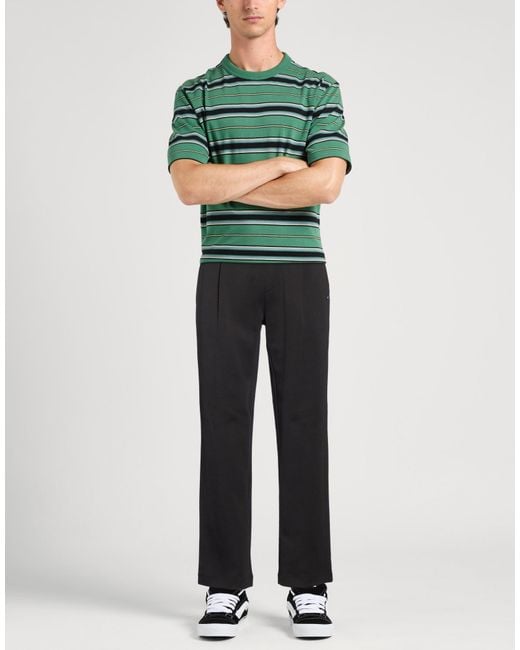 Tommy Hilfiger Black Pants Cotton, Polyester for men