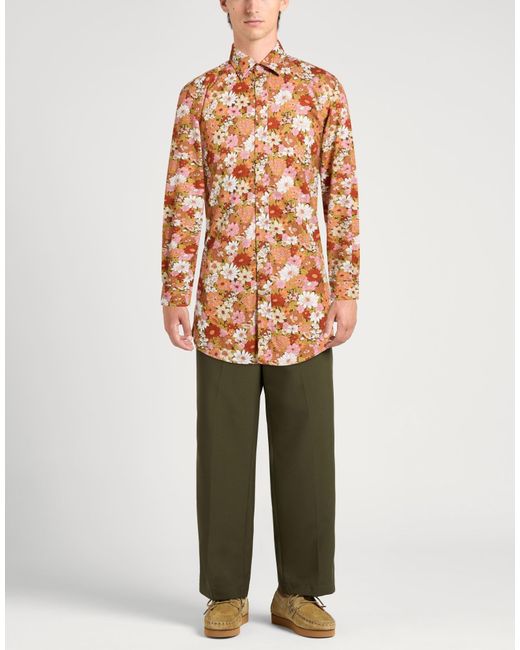 Harmont & Blaine Orange Shirt Cotton for men