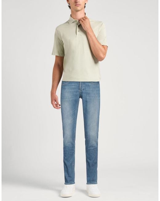 Dondup Blue Jeans Cotton, Elastomultiester, Elastane for men