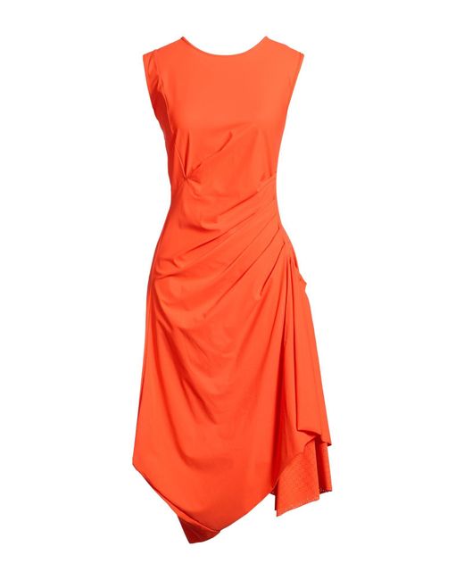 High Orange Glimpse Midi Dress Nylon, Elastane