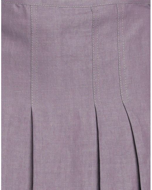 Brunello Cucinelli Purple Mini Skirt