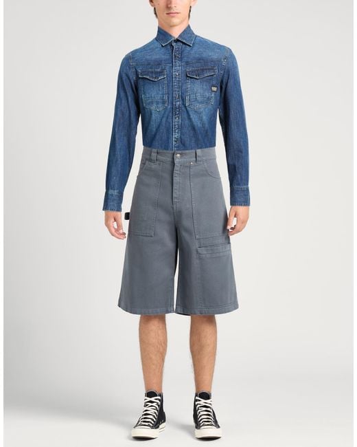 G-Star Blue Denim Shirts for men