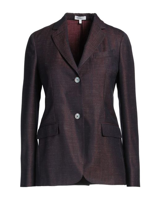 Boglioli Black Blazer Wool, Silk, Linen